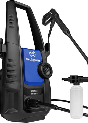 Westinghouse ePX3050 Electric Pressure Washer, 2100 Max PSI 1.76 Max GPM with Foam Cannon and Turbo Nozzle, for Cars/Fences/Driveways/Home/Patios