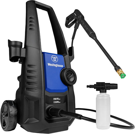 Westinghouse ePX3050 Electric Pressure Washer, 2100 Max PSI 1.76 Max GPM with Foam Cannon and Turbo Nozzle, for Cars/Fences/Driveways/Home/Patios