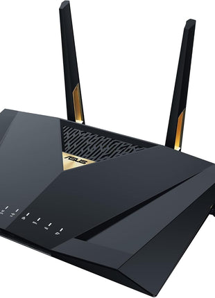 ASUS RT-BE88U Dual-Band WiFi 7 AiMesh Extendable Performance Router, 4K-QAM, MLO, Dual 10G Ports, SFP+, 4X 2.5G Ports, 4X 1G Ports, 34G WAN/LAN Capacity, Network Security, Built-in VPN
