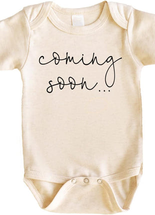 Bump and Beyond Designs Baby Surprise Pregnancy Announcement For Grandparents Coming Soon (White, 0 3 Months)