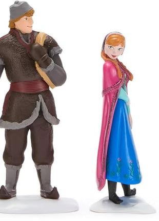Disney Store Official Frozen Figure Set – 8 Fully Sculpted Disney Figures Including Anna, Elsa, Olaf, Kristoff & More in Double-Tiered Box with Scenic Backgrounds