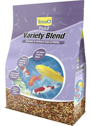 TetraPond Variety Blend, Pond Fish Food, for Goldfish and Koi Yellow 2.25 Pound (Pack of 1)