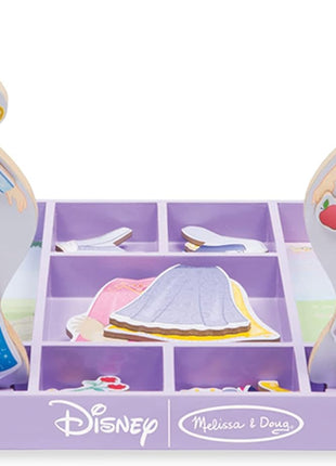Melissa & Doug Disney Sleeping Beauty and Snow White Magnetic Dress-Up Wooden Doll Pretend Play Set (40+ pcs), Pretend Play & Preschool Toys for Kids Ages 3+
