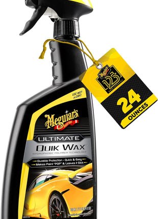 Meguiar's Ultimate Quik Wax, Durable Protection, Quick and Easy - 24 Oz Spray Bottle