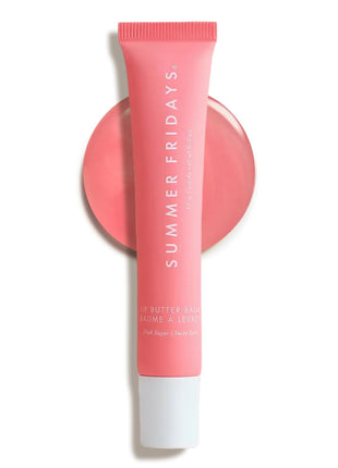 Summer Fridays Tinted Lip Butter Balm - Conditioning Vegan Lip Balm for Instant Moisture, Shine & Hydration - Sheer-Tinted, Soothing Skincare - Pink Sugar (.5 Oz)