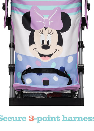 Disney Baby Character Umbrella Stroller, Eye-catching, Fun, 3D Stroller, Minnie Play All Day