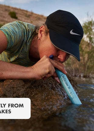 LifeStraw Personal Water Filter for Hiking, Camping, Travel, and Emergency Preparedness