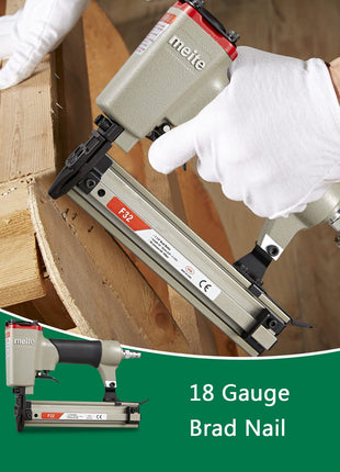 meite 18 Gauge Brad Nails 1-Inch Length F25, Galvanized Finish Ideal for Upholstery, Trims, Woodworking 5,000 PCS/Box (1 Box)