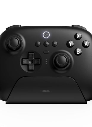 8BitDo Ultimate Bluetooth Controller with Charging Dock, Wireless Pro Controller with Hall Effect Sensing Joystick, Compatible with Switch, Windows and Steam Deck (Black)