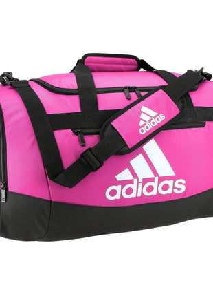 adidas Unisex Defender 4.0 Gym Duffel Bag for Men and Women, Black/White, Small (38L)