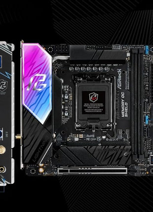 ASRock Phantom Gaming B860I Lightning WiFi 6E Intel Core Ultra B860 LGA1851 DDR5 9333 MHz 128GB M.2 Mini ITX Motherboard Thunderbolt SATA3 6.0 Gb/s PCIe 5.0