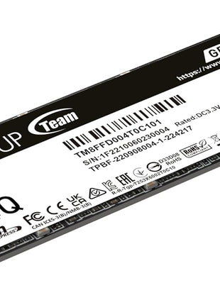 TEAMGROUP MP44Q 4TB SLC Cache Gen 4x4 M.2 2280 PCIe 4.0 w/NVMe Laptop Desktop NUC NAS SSD Read/Write Speed up to 7000/5900MB/s TM8FFD004T0C101