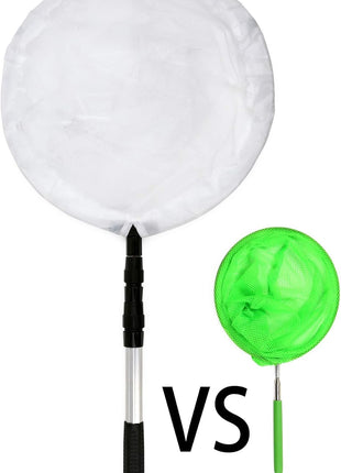 Insect and Butterfly Net with 12" Ring, 24" Net Depth, Handle Extends to 36 Inches