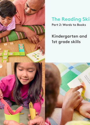 Lovevery Reading Skill Set, Learn to Read for Kindergarten and 1st Grade, Fun Phonics Games and Books, Part 2