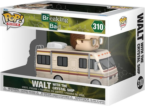 Funko Pop! Rides Deluxe: Breaking Bad - Walt with the Crystal Ship - Collectable Vinyl Figure - Gift Idea - Official Merchandise - Toys for Kids & Adults - TV Fans - Figure for Collectors and Display