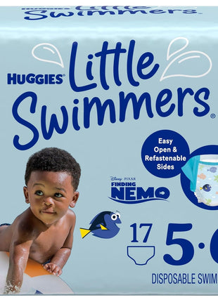 Huggies Little Swimmers Swim Diapers Size 5-6, 17 Count