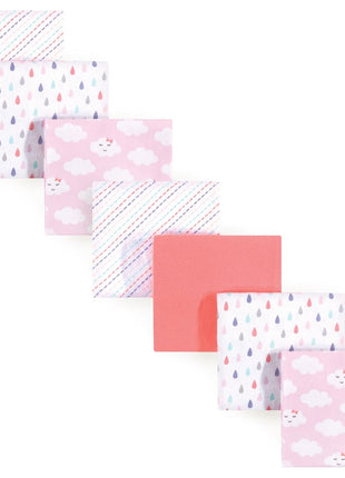 Luvable Friends Unisex Baby Cotton Flannel Receiving Blankets, Basic Elephant 7-Pack, One Size