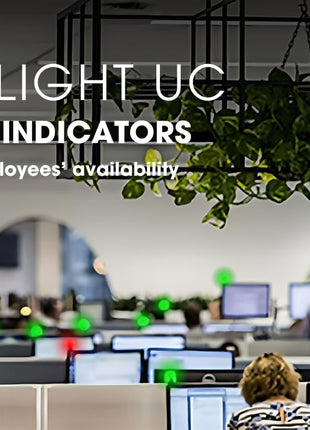 Kuando® Busylight UC Omega (15410) - Presence Light and Ringer - Busy Light for The Office - Free Busylight Software for Most UC Platforms and Softphones