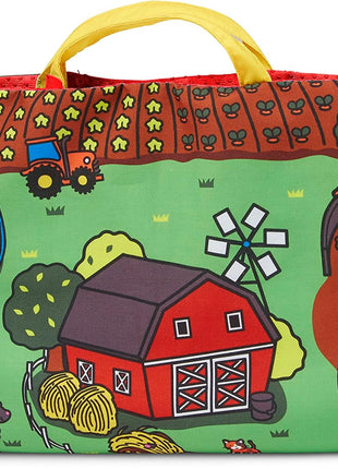 Melissa and Doug MD9216 Take-Along Farm Play Mat, Mutlicolored, 15L x 11W x 3.5H in.