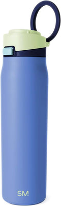 Simple Modern Mesa Loop Water Bottle with Straw | 24oz Cup Holder Friendly Insulated Stainless Steel Bottles for Travel, Sports and School | Neptune