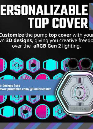 Cooler Master 360 Atmos Performance-Driven Close-Loop AIO Liquid Cooler, R9|Ultra 9, Dual Chamber aRGB Pump, 360 Radiator, Sickleflow Edge PWM Fans, AM5|4, Intel LGA 1851|1700 Platform