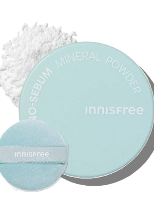 【Innisfree】No Sebum Mineral Powder 5G【Loose Powder】Authentic Product Makeup Smudge Prevention Non-Clogging Pore-Free Oily Skin Shine Prevention Smooth Skin Sebum Korea Cosmetics Makeup Touch-Up