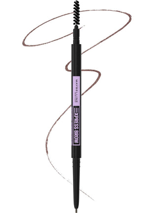 Maybelline Express Brow Ultra Slim Eyebrow Makeup, Brow Pencil with Precision Tip and Spoolie for Defined Eyebrows, Soft Brown 255, 1 Count