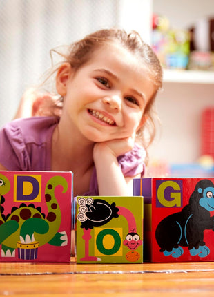 Melissa & Doug Deluxe 10-Piece Alphabet Nesting and Stacking Blocks - FSC Certified