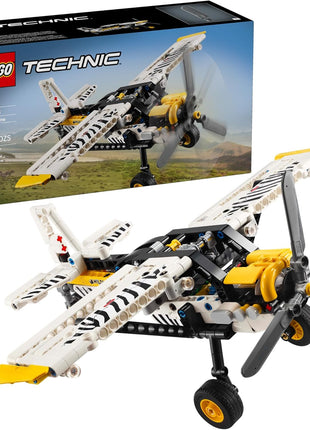 LEGO Technic Bush Plane Toy - Buildable Airplane Toy for Kids, Boys and Girls, Ages 8+ - Model Airplane Gift with Spinning Propeller, 4-Cylinder Piston Engine, and More - 42198