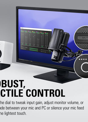Elgato Wave:3 USB Condenser Microphone for Streaming | Cardioid capsule, 24-bit/96kHz audio, Anti-distortion Clipguard, Free mixer software, Plug and play, For Mac and PC