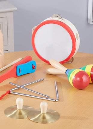 Melissa & Doug Band-in-a-Box Clap! Clang! Tap! - 10-Piece Musical Instrument Set