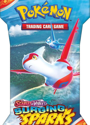 Pokemon TCG Surging Spark – Single Booster Pack – Pack Art May Vary - 10 Cards