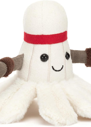 Jellycat Amuseables Badminton Stuffed Toy, 6 inches - Badminton Plush for Sports Fans