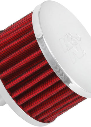 K&N Vent Air Filter/Breather: High Performance, Premium, Washable, Replacement Engine Filter: Flange Diameter: 0.75 in, Filter Height: 2 in, Flange Length: 0.875 in, Shape: Breather, 62-1160