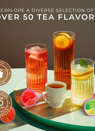 Gya Tea Co Purely Herbal Tea Pod Collection Gift Set (16 Count) - Different Flavors Assorted Variety Pack