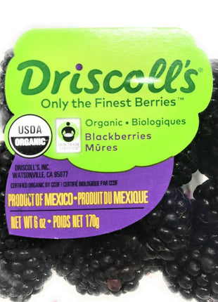 Organic Blackberries, 6 oz