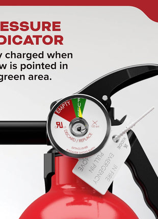 Kidde, FA110G, Multi Purpose Fire Extinguisher for Home, Office, Dorm, Residential, 1A10BC