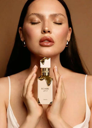 Lattafa Eclaire - Vanilla, Caramel, Sweet, Floral - Eau de Parfum Long-Lasting Fragrance for Women, 3.40 Ounce / 100 ml