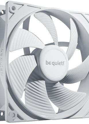 be quiet! Pure Wings 3 120mm PWM White Fan | High top-end Speed | Low Minimum RPM | Optimized Fan Frame | Extraordinary air Pressure | White | BL110