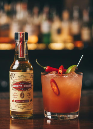 Scrappy's Bitters - Fire Tincture, 5 oz - Organic Ingredients, Finest Herbs & Zests, No Extracts, Artificial Flavors, Chemicals or Dyes. Made in the USA!