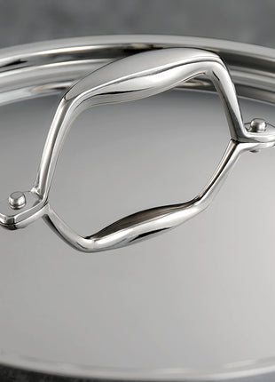 Tramontina Signature Tri-Ply Clad Stainless Steel 2-Quart Sauce Pan with Lid, Induction-Ready, Dishwasher-Safe, NSF-Certified, Made in Brazil
