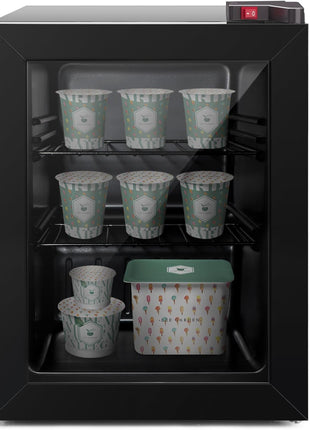 ADT 2.1 Cu Ft Glass Door Display Freezer, Commercial Upright Freezer, -8°F to 14°F with 2 Adjustable Shelves, Ideal for Ice Cream, Premium Spirits, Frozen Desserts & Retail Display
