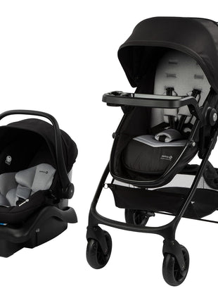 Safety 1st Grow and Go Flex 8-in-1 Car Seat Stroller Combo, Baby Stroller Travel Systems for Infants 4-30 lbs, Stroller and Carseat Combo Set, Foundry