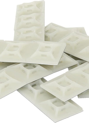 StarTech.com Self-adhesive Nylon Cable Tie Mounts - Pkg of 100 - Cable organizer , TAA (HC102)