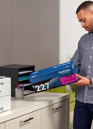 Brother Genuine TN227M, High Yield Toner Cartridge, Replacement Magenta Toner, Page Yield Up to 2,300 Pages, TN227, Amazon Dash Replenishment Cartridge | Prints up to 2,300 pages, Amazon Dash replenishment