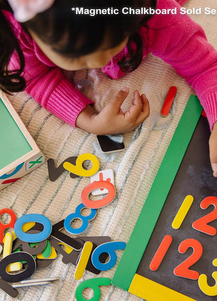 Melissa & Doug Deluxe Magnetic Letters and Numbers Set – 89 Wooden Alphabet Magnets & Numbers, Educational Learning Toys for Preschool Kids Ages 3+