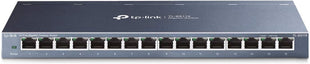 TP-Link TL-SG116, 16 Port Gigabit Unmanaged Ethernet Switch | Desktop/Wall Mount, Fanless, Sturdy Metal w/Shielded Ports, Traffic Optimization