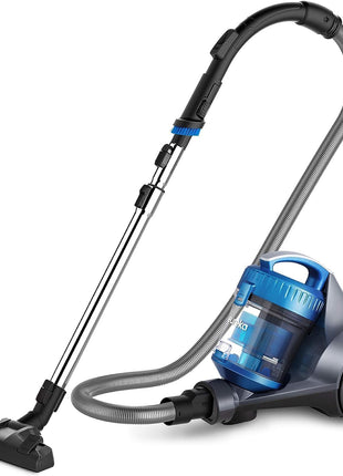 Eureka WhirlWind Bagless Canister 2.5L Vacuum Cleaner, Lightweight Vac for Carpets and Hard Floors, NEN110A, Blue