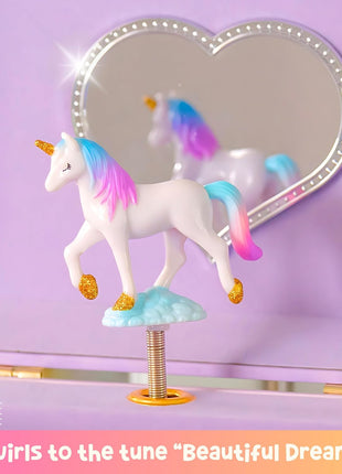 Giggle & Honey® Musical Unicorn Jewelry Box for Girls | Music Boxes for Little Girls | Toddler Jewelry Box for 4 Year Old Kids | Toys for Toddlers | Birthday Gifts for Kids 5, 6, 7, 8, 9 Years