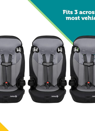 Safety 1st Grand 2-in-1 Booster Car Seat, Converts from High Back to Belt-Positioning Booster, High Back Seat for Kids 30-65, and Belt-Positioning 40-100 Pounds, Black Sparrow